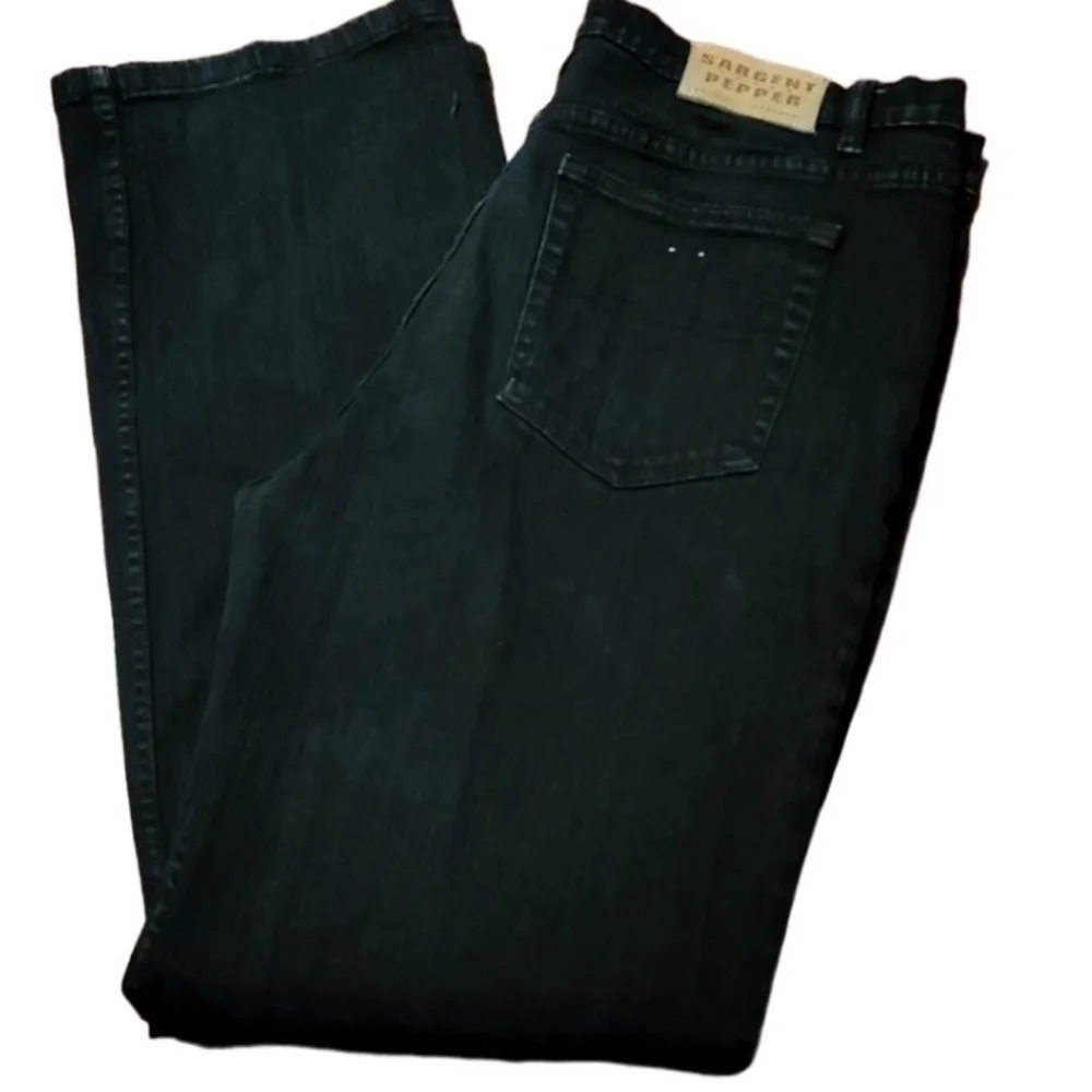 Sargent Pepper Jeans Mens Size 38 Tommy Straight Black Y2K